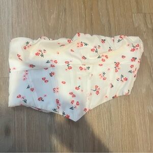 Floral Strapless Top